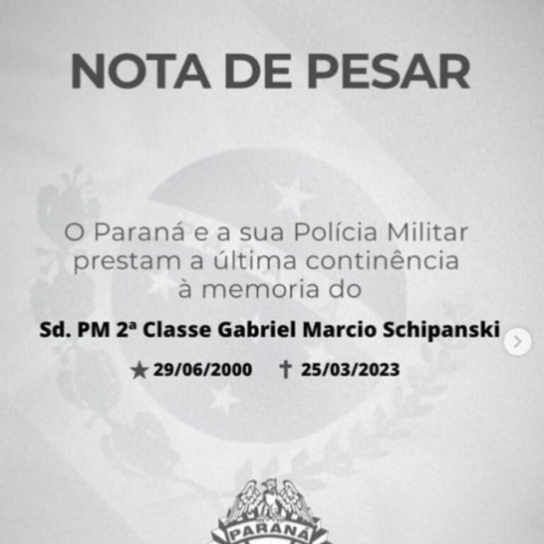 PM lamenta morte de jovem em acidente de moto no Paran; todos em Luto pm-lamenta-morte-de-jovem-em-acidente-de-moto-no-paran;-todos-em-luto