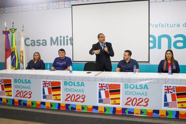 Prefeitura de Manaus abrirá as inscrições no dia 26 de Abril para o Programa Bolsa Idiomas.