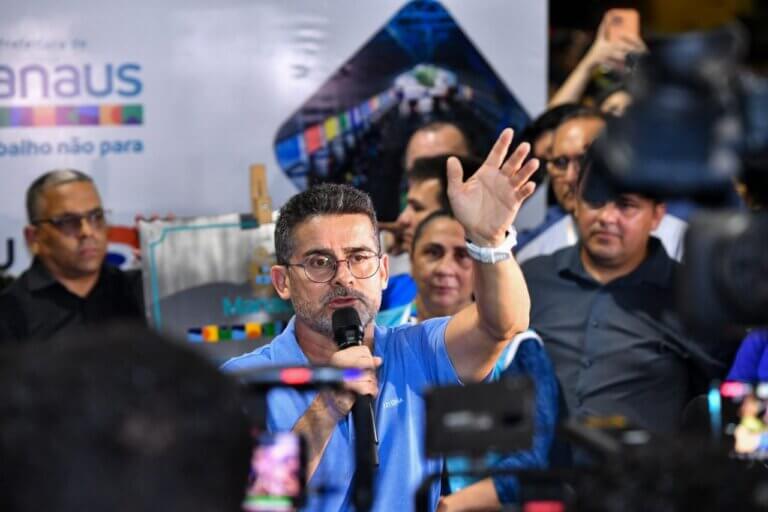 Prefeito de Manaus e diretor-presidente do IMMU entregam Terminal de Integração 2 da Cachoeirinha após revitalização completa