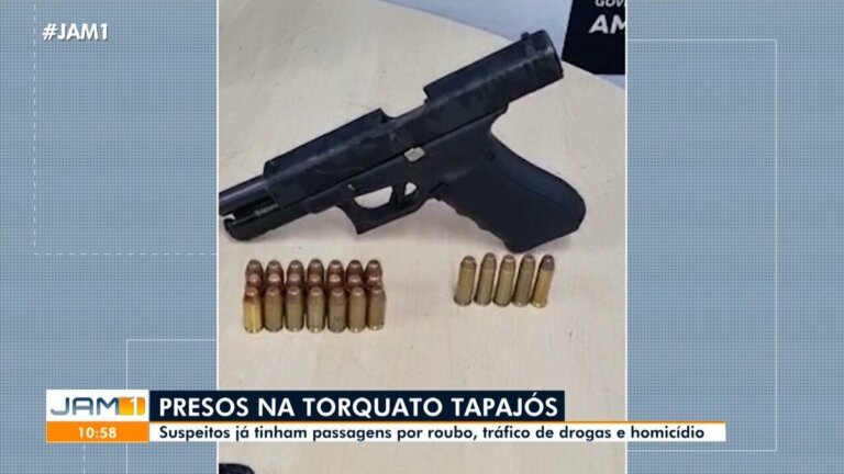 Casal é preso com arma e munições dentro de carro na avenida de Manaus | amazonas