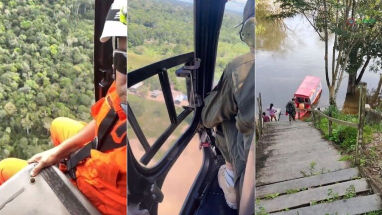 Jovem some ao sair para caçar na floresta, no Amazonas