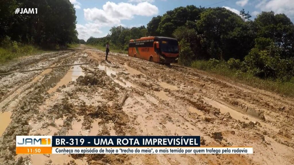 ‘BR-319: A Rota Imprevisível’: 2º episódio mostra desafios da viagem pela rodovia no AM | amazonas