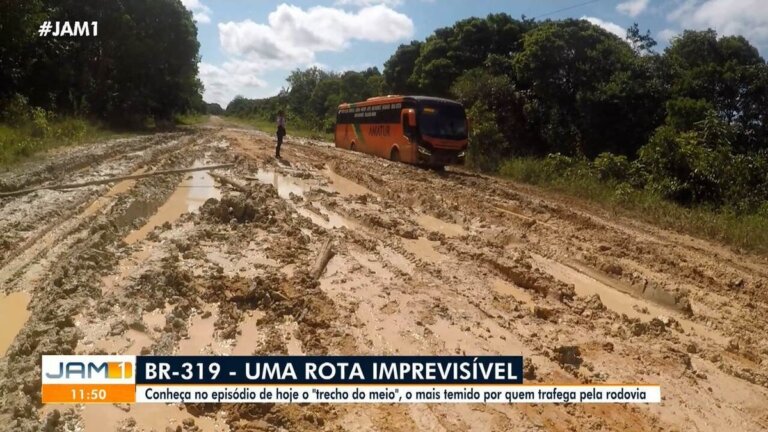 ‘BR-319: A Rota Imprevisível’: 2º episódio mostra desafios da viagem pela rodovia no AM | amazonas