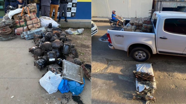 Operação apreende 700 kg de material elétrico roubado no interior do AM