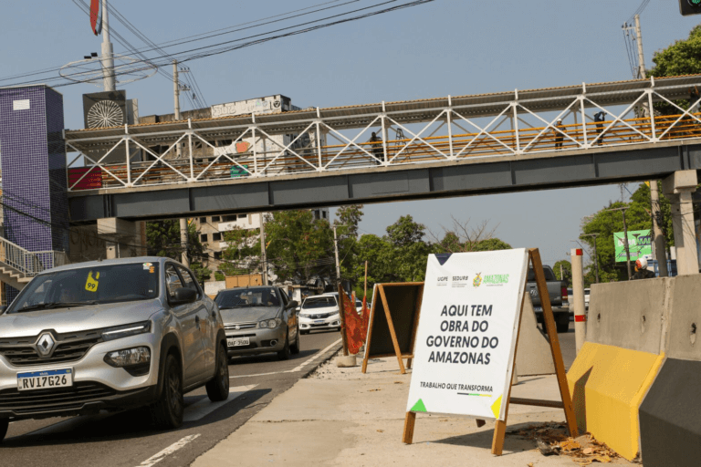 Obras de Passarela e Alargamento na Avenida Ephigênio Salles Visam Melhorar Mobilidade em Manaus