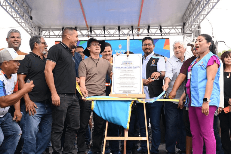 Inauguração da Feira Municipal da Fé 1 – José Gutemberg Rocha marca transformação na Colônia Antônio Aleixo, em Manaus