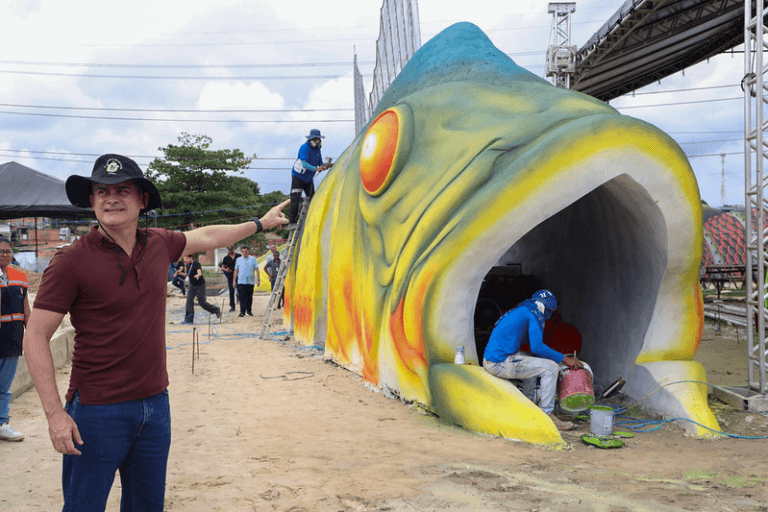 Prefeito de Manaus, David Almeida, Visita Obras da Segunda Etapa do Parque Amazonino Mendes
