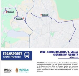 Prefeitura de Manaus lança nova linha de ônibus para ligar zonas Oeste e Norte