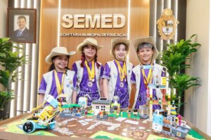 Estudantes da Prefeitura de Manaus representarão a Semed na etapa Nacional da ‘First Lego League Explore’ no Rio de Janeiro