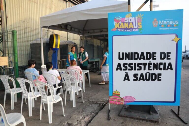 Profissionais de saúde da prefeitura vão ofertar assistência aos frequentadores do ‘#SouManaus Passo a Paço 2026’