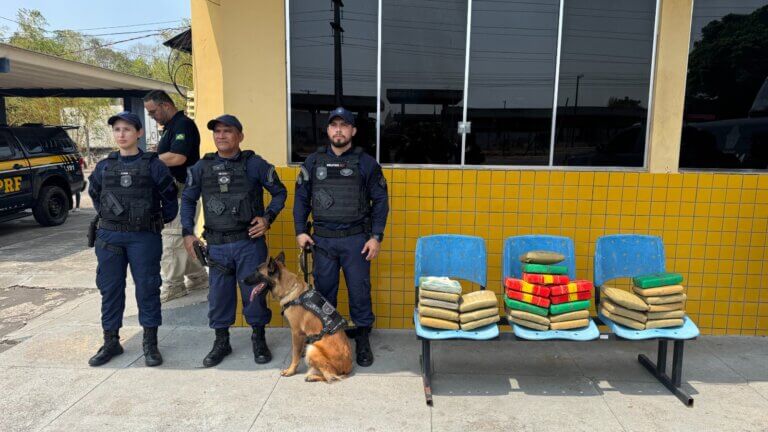 Atuação da cadela Zaya da Guarda Municipal de Manaus leva à apreensão de 30 quilos de entorpecentes em operação integrada