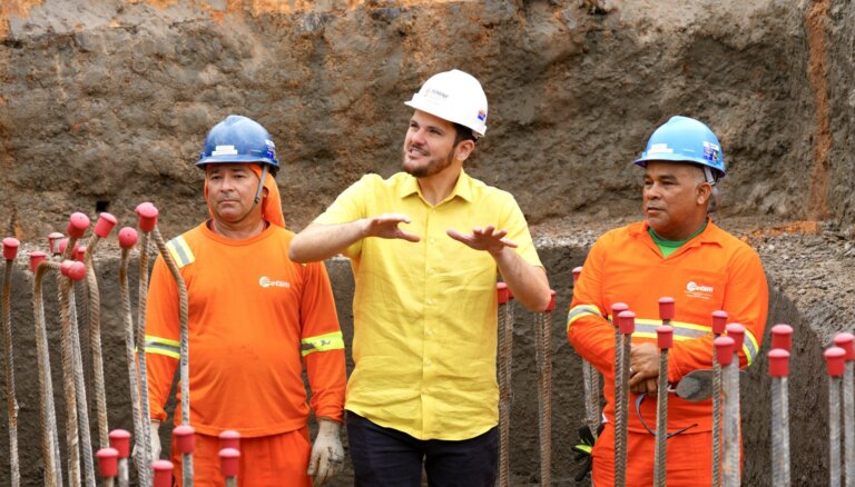 Prefeito Renato Junior vistoria obras do Passarão, que chegam a 55% de execução na zona Oeste de Manaus